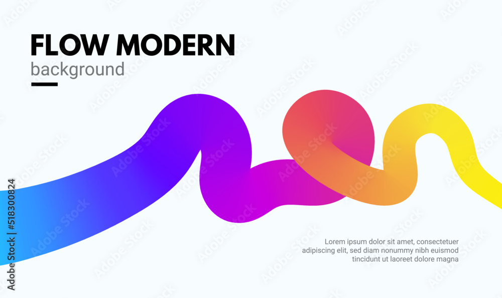 Poster abstract gradient color poster background. modern vector vibrant abstract wave rainbow design backgr