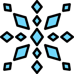 ice color outline icon