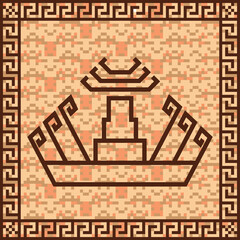 Lampung boat ornaments are commonly used in building carvings and traditional clothing motifs