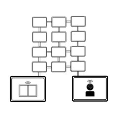 Online study sign. Online school and textbook eps ten