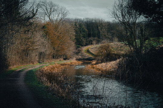 Dark skies over the canal