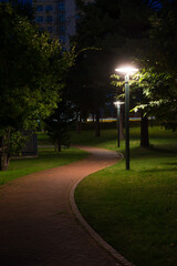 夏の夜の公園
