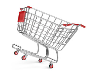 shopping cart in 3d render realistic © Ranilson