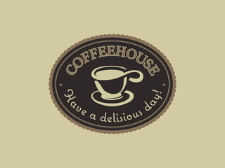 Coffee break hipster stylized poster. Vector illustration.