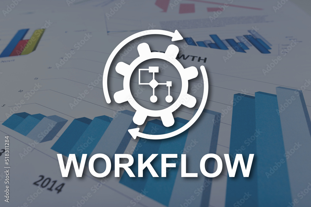 Canvas Prints Concept of workflow