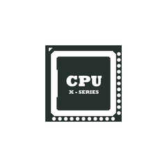 CPU (central processing unit) icons  illustration.design inspiration  Vector template.