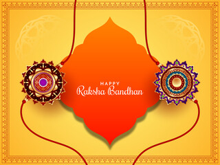 Happy Raksha Bandhan traditional festival beautiful background