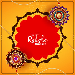 Happy Raksha Bandhan traditional Hindu festival background