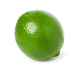 Lime isolated on white background, single