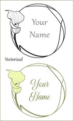 Arum flower logo