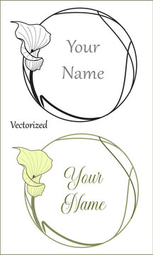 Arum flower logo