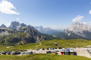 The Three Peaks of Lavaredo, symbol of the Dolomites in South Tyrol