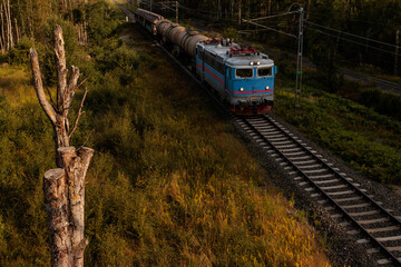 train on the railway