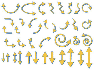 矢印のベクターイラストセット