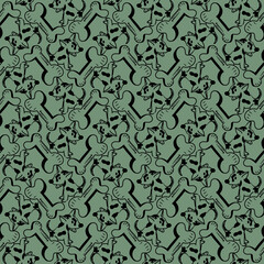 background, dog bone pattern hand drawn, mexican
, american ethnic backgrounds, vintage backgrounds, pastel green, ornaments, textiles, wrapping paper, packaging etc.