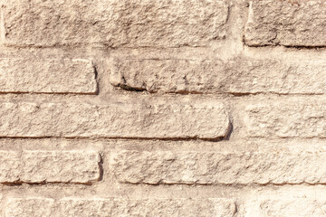 Sand bricks texture. Wall built.