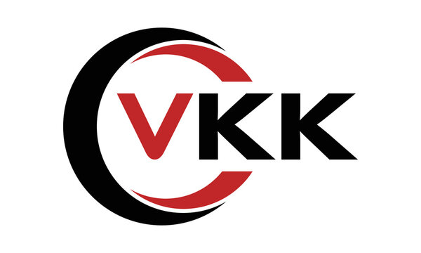 VKK swoosh three letter logo design vector template | monogram logo | abstract logo | wordmark logo | letter mark logo | business logo | brand logo | flat logo | minimalist logo | text | word | symbol