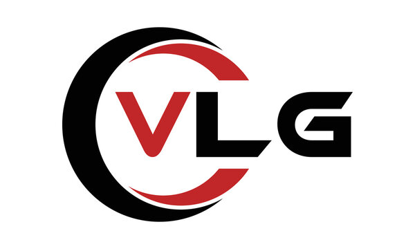 VLG swoosh three letter logo design vector template | monogram logo | abstract logo | wordmark logo | letter mark logo | business logo | brand logo | flat logo | minimalist logo | text | word | symbol