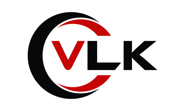 VLK swoosh three letter logo design vector template | monogram logo | abstract logo | wordmark logo | letter mark logo | business logo | brand logo | flat logo | minimalist logo | text | word | symbol