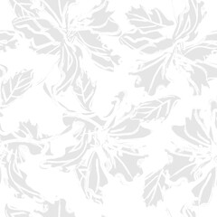 Fototapeta premium Floral Brush strokes Seamless Pattern Design