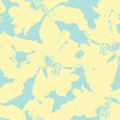 Floral Brush strokes Seamless Pattern Design