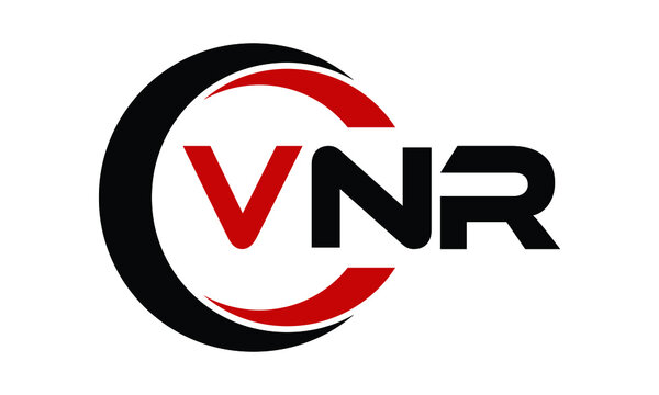 VNR swoosh three letter logo design vector template | monogram logo | abstract logo | wordmark logo | letter mark logo | business logo | brand logo | flat logo | minimalist logo | text | word | symbol