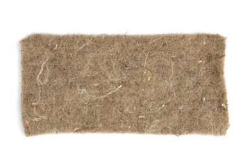 organic fiber for growing microgreens, top view