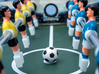 Board game football. Board game close up.