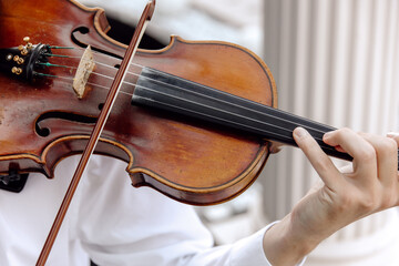 musician playing violin