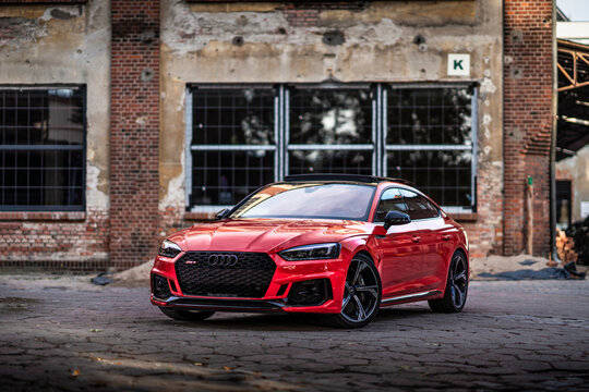 Wroclaw, Poland - October 3, 2020: Fast and luxurious Audi RS5