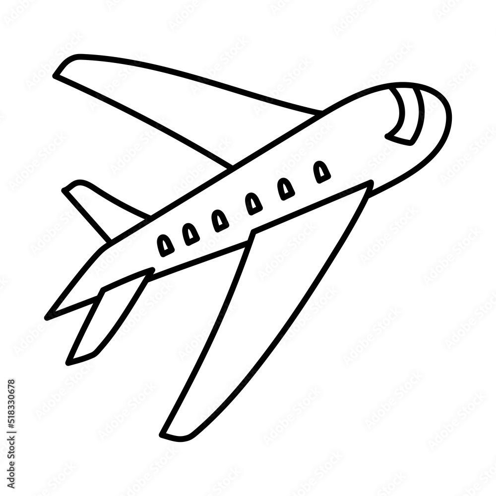 Sticker airplane icon image