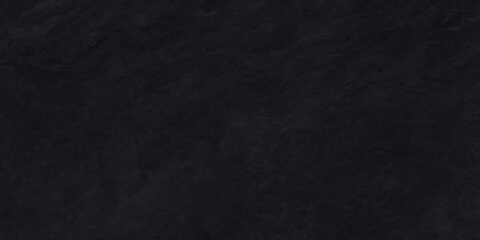 Fototapeta premium Vintage black stone concrete cement blackboard chalkboard wall floor texture. Black anthracite dark grey grunge old texture panorama backdrop background.