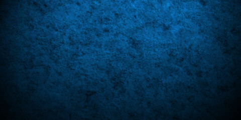 Vintage blue stone grunge concrete cement blackboard chalkboard wall floor texture. Black anthracite dark blue grunge old texture panorama backdrop background.