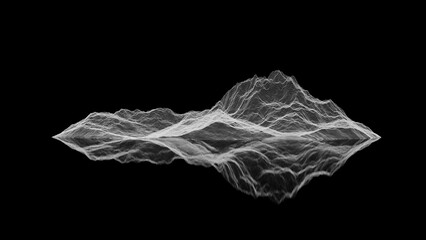 Abstract Wireframe Landscape
