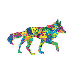 wolf illustration wall art print