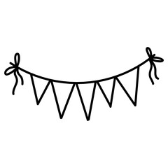 Holiday ribbon illustration