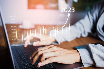 Financial business technology, investment, fund, business planning, financial data analysis, stock...