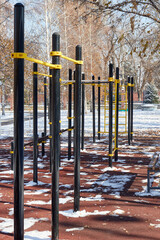 Fototapeta premium workout zone in public park