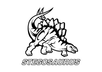 vector dinosaur, stegosaurus