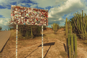 natural landscape, hot desert and sky.