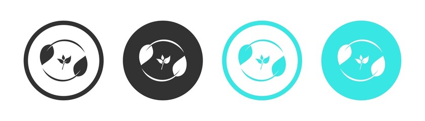 edit leaf icon. Create modify leaf sign button. leaf icon. Vector.