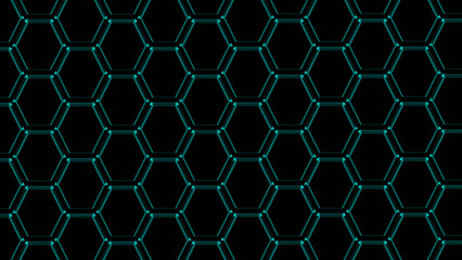 Fototapeta premium blue hexagon background