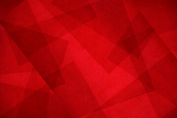 Red triangle background design with texture, abstract light and dark red colors in modern geometric...