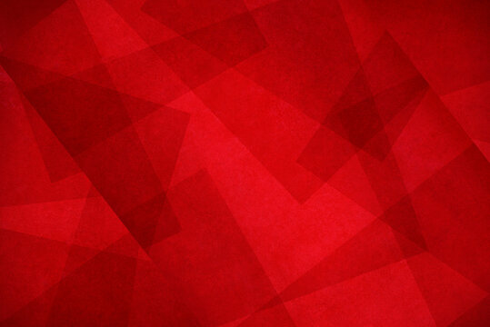 Red triangle background design with texture, abstract light and dark red colors in modern geometric shapes layered in trendy artistic background