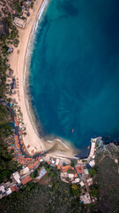 aerial view of the sea