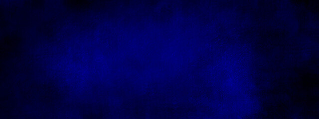 Fototapeta na wymiar Dark blue grungy distressed canvas background illustration. Abstract blue watercolor grunge background. Dark blue grungy backdrop.