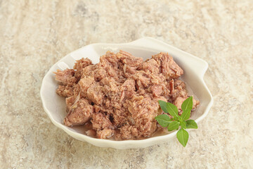 Canned tuna fish for salad