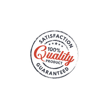 100% guaranteed quality product stamp logo