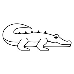 Crocodile Icon Vector On Trendy Design.