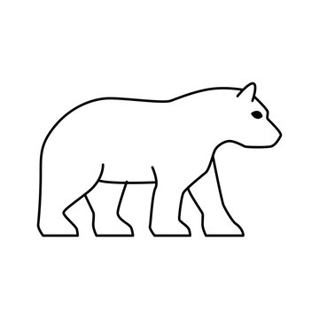 Bear Icon Vector On Trendy Design.